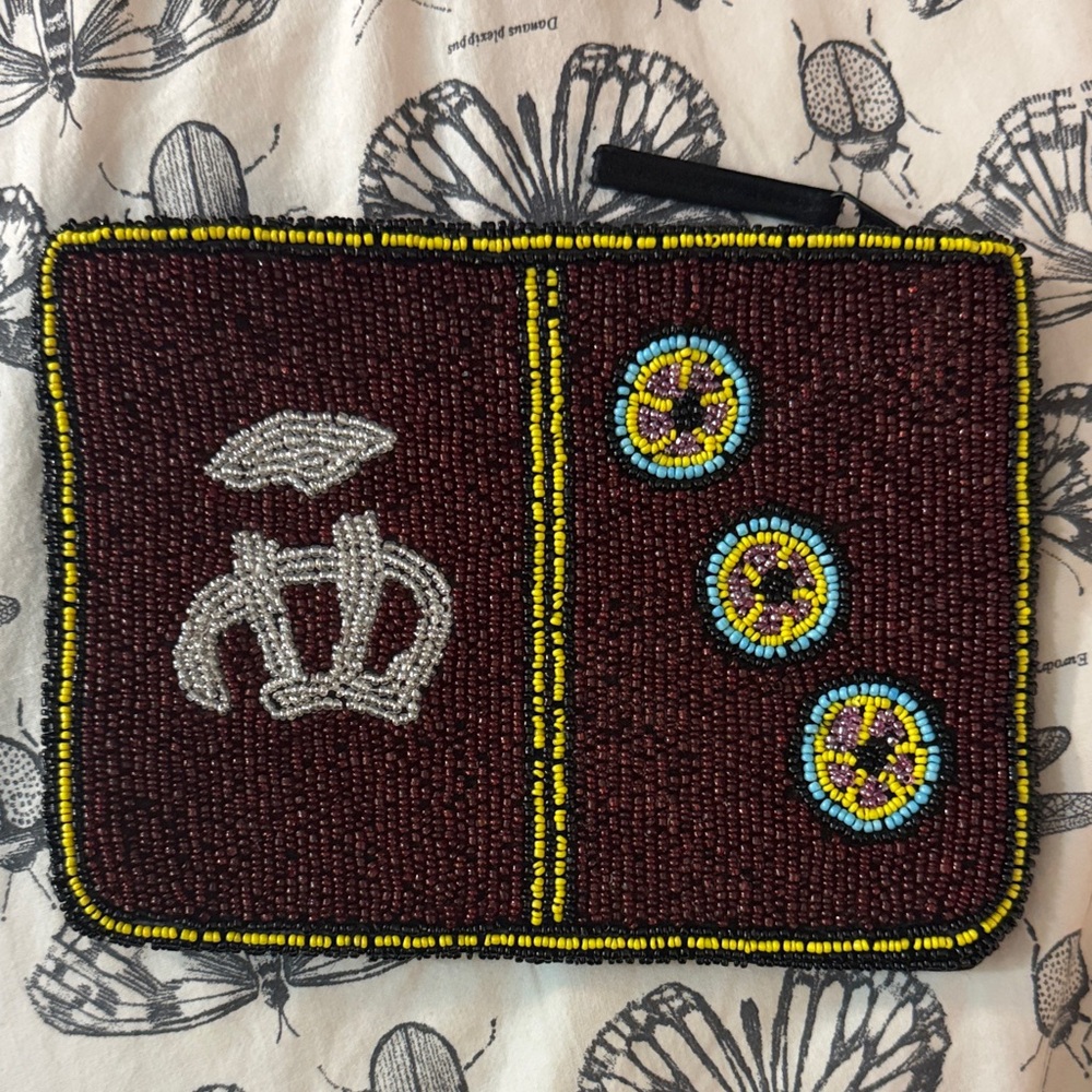 Beaded bag mahjong tile